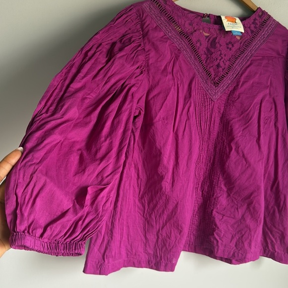 Farm Rio Anthropologie Kelsie Blouse Size XS - Picture 6 of 12